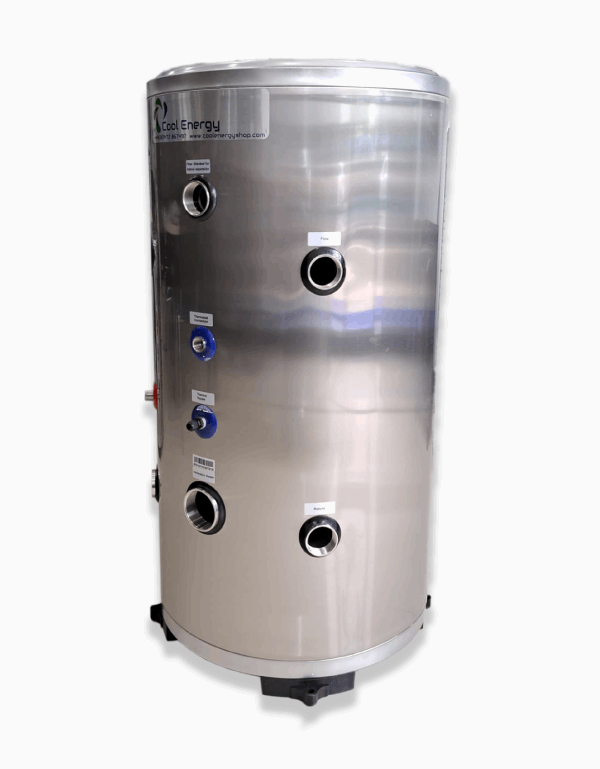 Cool Energy 120L Stainless Buffer Tank CE-B120 Heat Pump