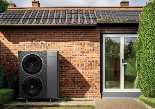 free heat pump installed in self-build property