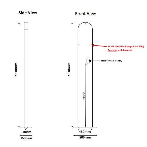 myenergi Zappi Single Mount Pedestal CE-ZAPPI-PEDESTAL - Cool Energy Shop