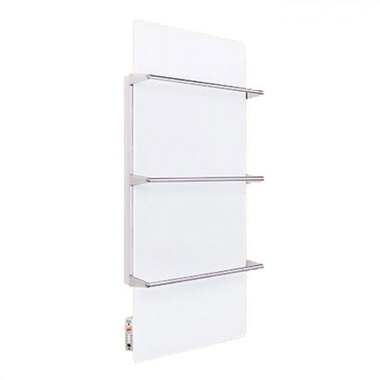 Trianco Aztec Infrared Ceramic Heating Towel Rail 900mm H x 600mm W - White - Infrared Heating Panel - Trianco