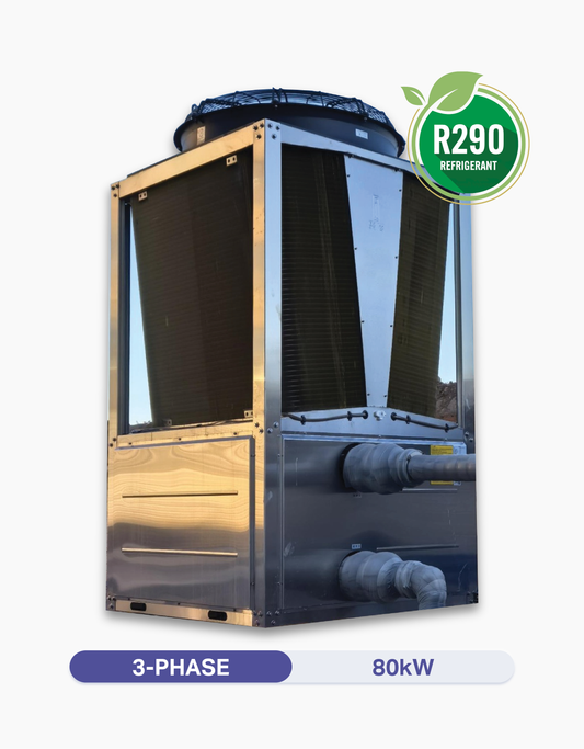 CE-iH80+3PH | 18kW - 80kW | 3-Phase | R290 | Pro Inverter Air Source Heat Pump