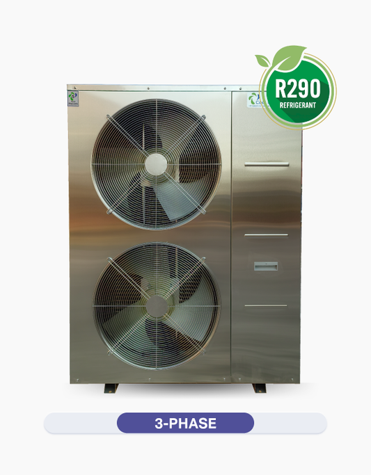 CE-iH24+3PH | 6.88kW - 24kW | 3-Phase | R290 | Pro Inverter Air Source Heat Pump