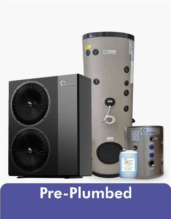 18kW | Pre Plumbed | inverTech High Temp Heat Pump Package (Full Install Kit)