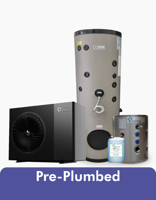 9kW | Pre Plumbed | inverTech High Temp Heat Pump Package (Full Install Kit)