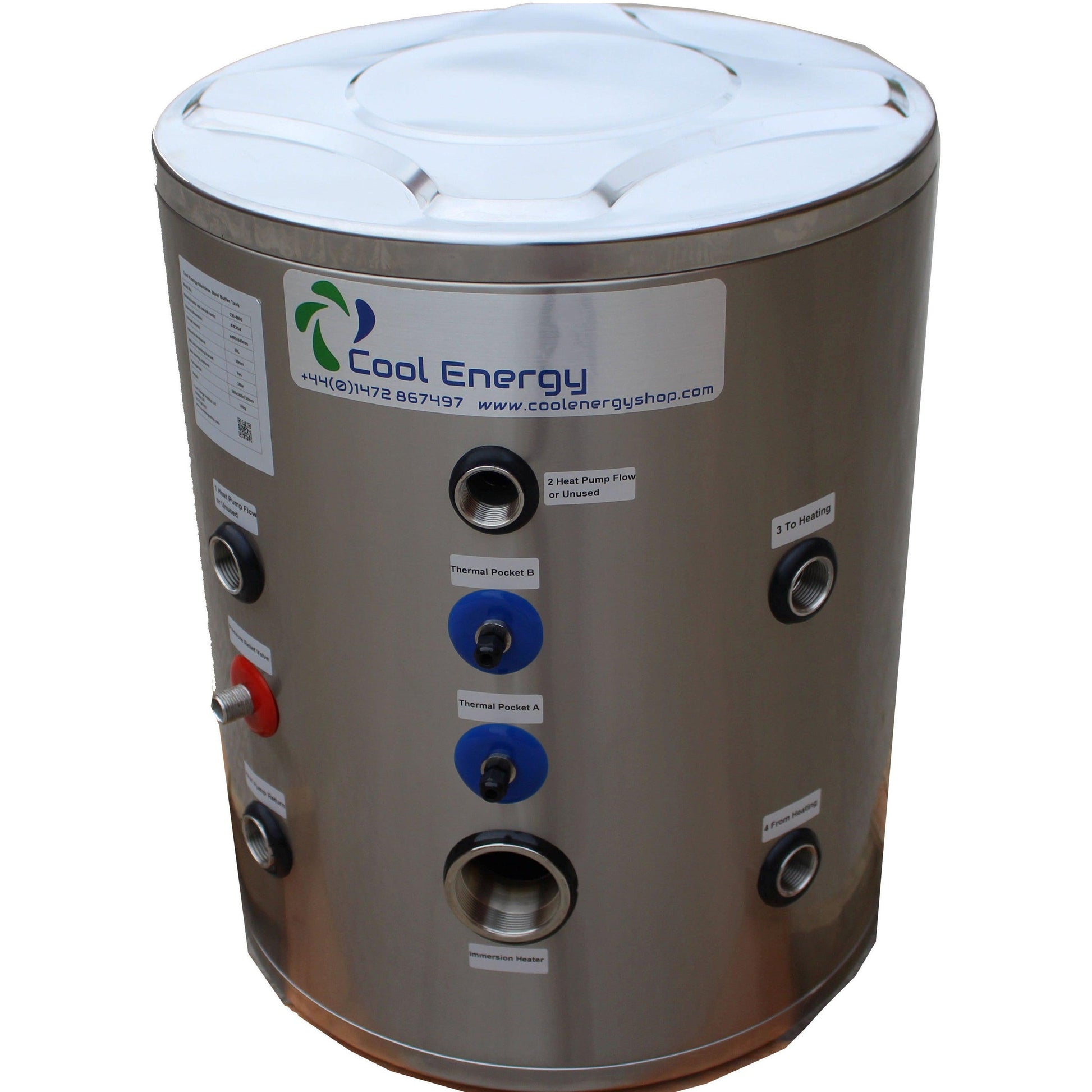 Cool Energy 60L Stainless Buffer Tank CE-B60 - Cool Energy Shop