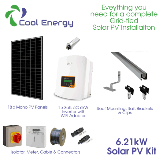 Cool Energy 6.21kW Solar PV Kit CE-PVKIT4 - Cool Energy Shop